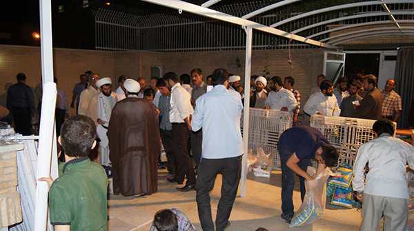  مراسم استقبال از غدیر در شب زیارتی مخصوصه حضرت امام رضا علیه السلام 